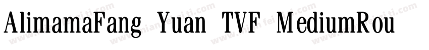 AlimamaFang Yuan TVF MediumRound字体转换